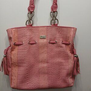 Isabella Adams Pink Leather Hobo🩷